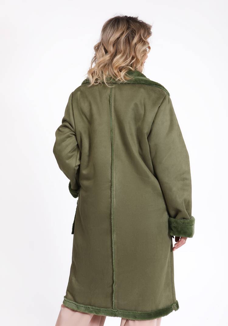 Дубленка женская с отложным воротником шир.  750, рис. 9