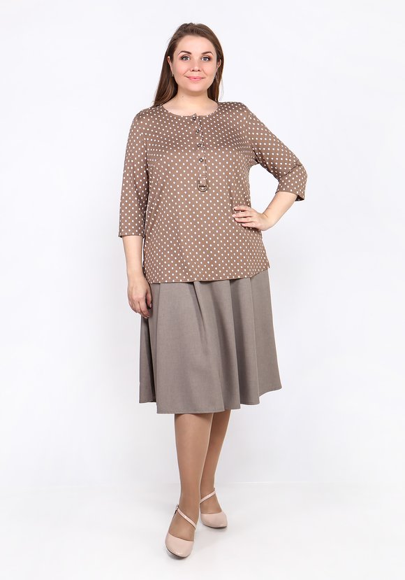 Блуза Благородный вид шир.  580, рис. 3