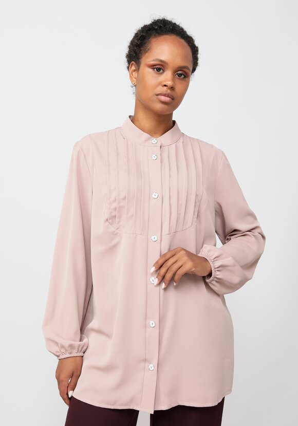 Блуза со складками по груди шир.  580, рис. 1