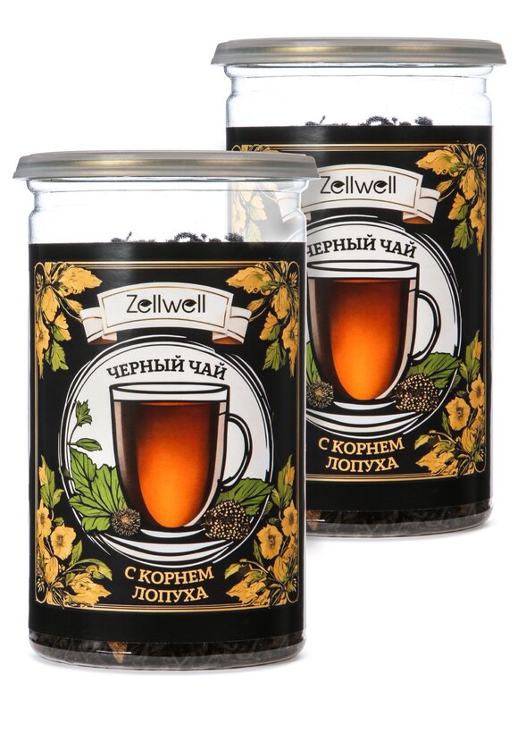 Черный чай с корнем лопуха, 2 шт. шир.  580, рис. 1