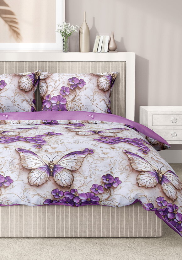 КПБ сатин Жемчужный сад шир.  580, рис. 3