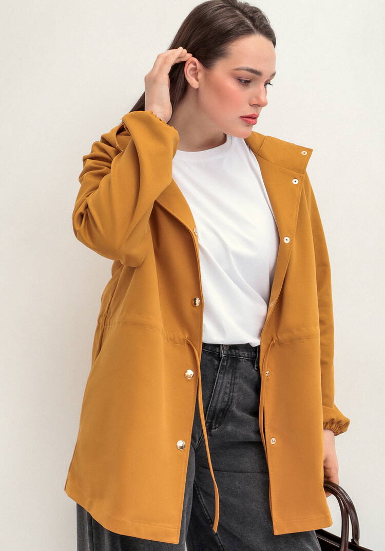 Ветровка с капюшоном и талии на кулиске шир.  750, рис. 18