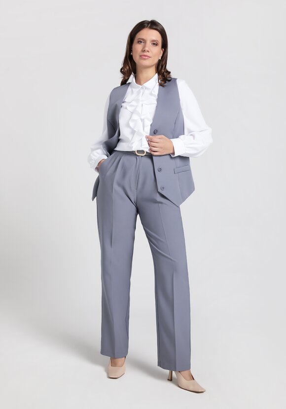 Брюки классика прямые от бедра шир.  580, рис. 7