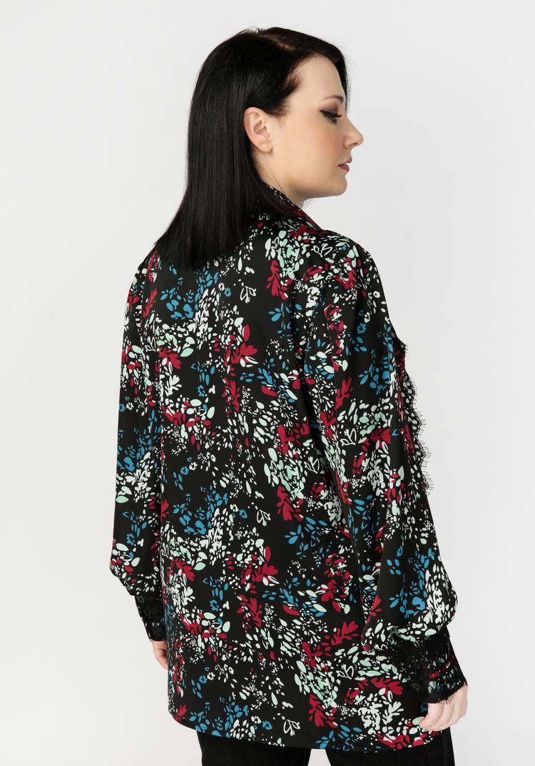 Блуза с кружевной  отделкой шир.  750, рис. 2