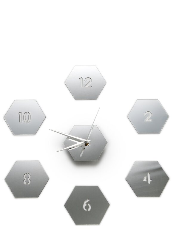 Часы настенные 3D Соты шир.  580, рис. 1