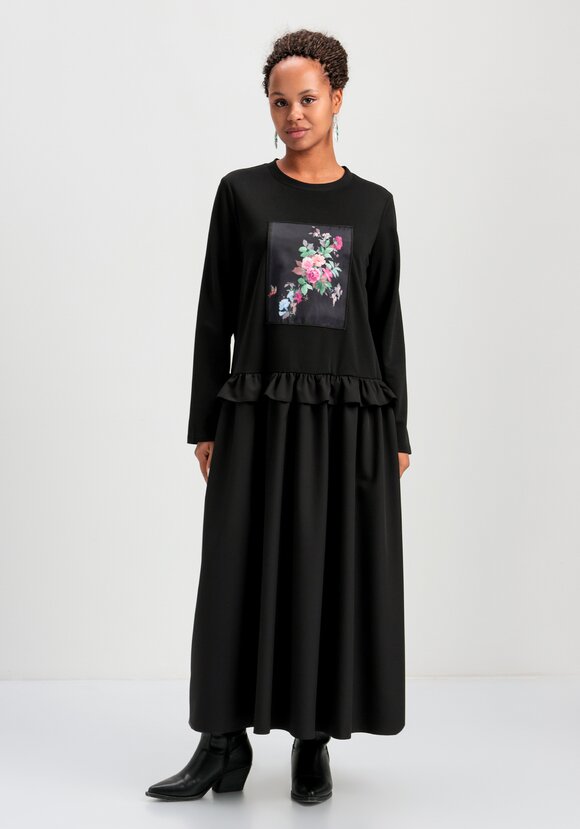 Платье с рисунком 3D шир.  580, рис. 13