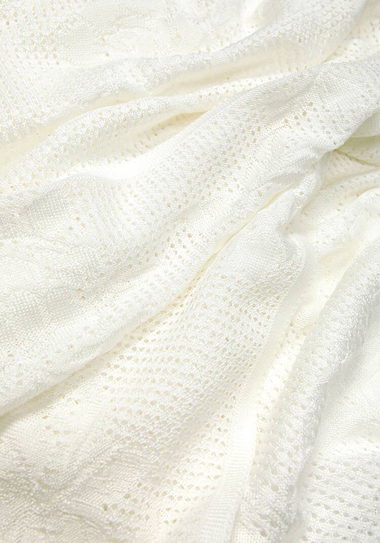 Палантин ажурный из натуральной шерсти шир.  750, рис. 21