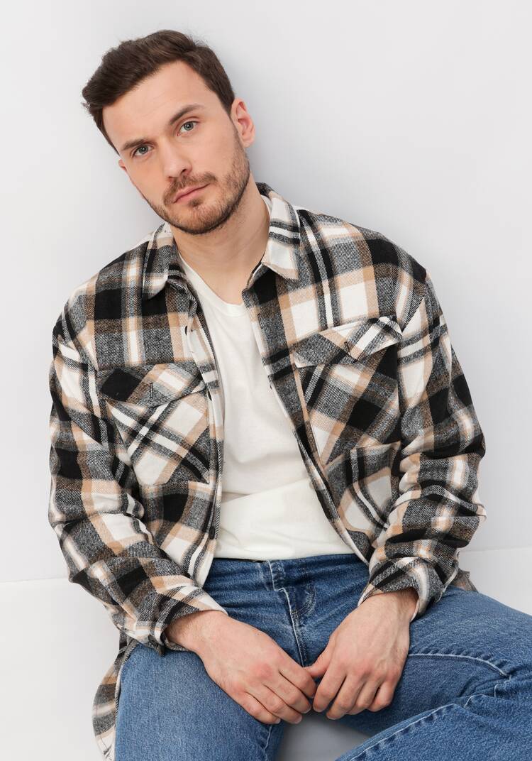 Рубашка хлопковая в клетку шир.  750, рис. 10