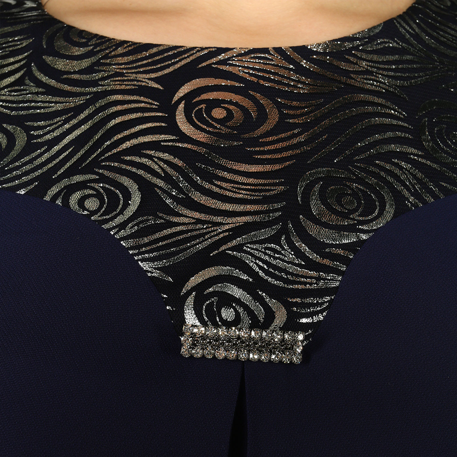 Костюм брючный с туникой Bel Fiore, размер 52, цвет марсала - фото 7