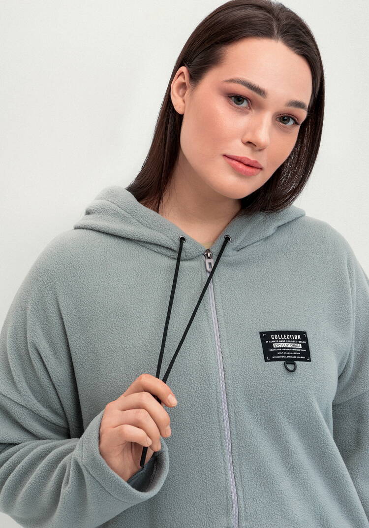 Толстовка из флиса с нашивкой на груди шир.  750, рис. 14