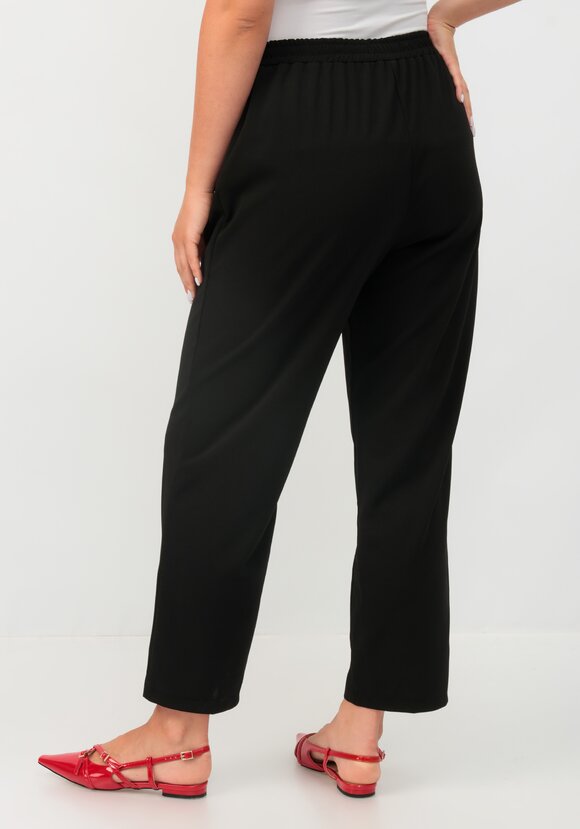 Брюки прямые на резинке по поясу шир.  580, рис. 28