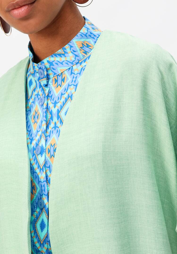 Кардиган-накидка оверсайз со спущенным плечом шир.  750, рис. 23