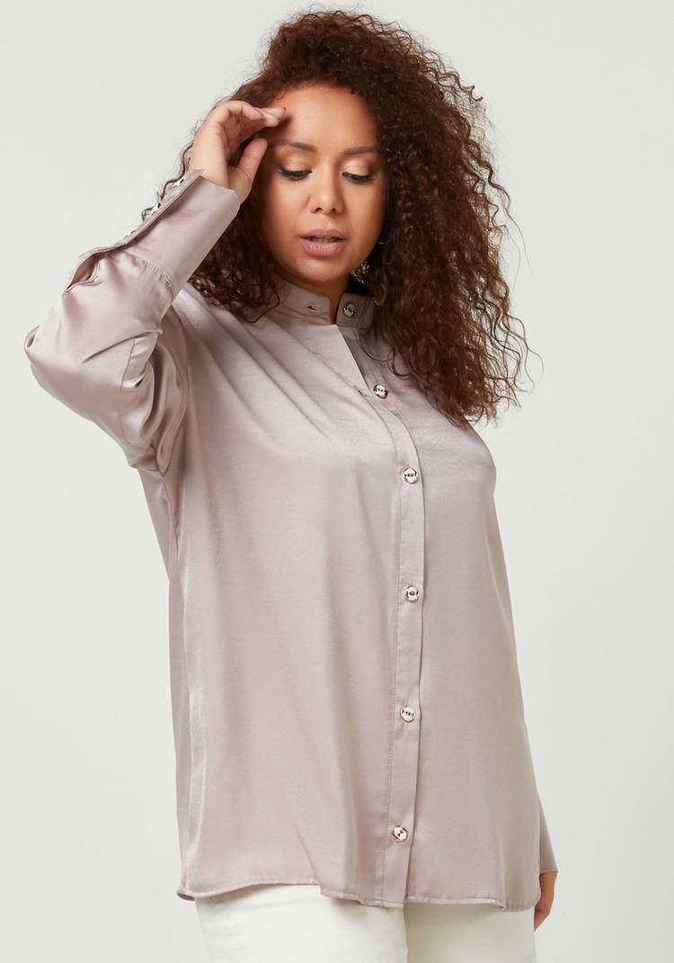 Блуза на пуговицах с широким манжетом шир.  750, рис. 8