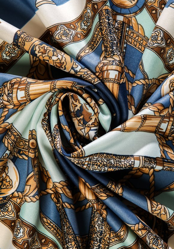 Платок шелковый Лиона шир.  580, рис. 15