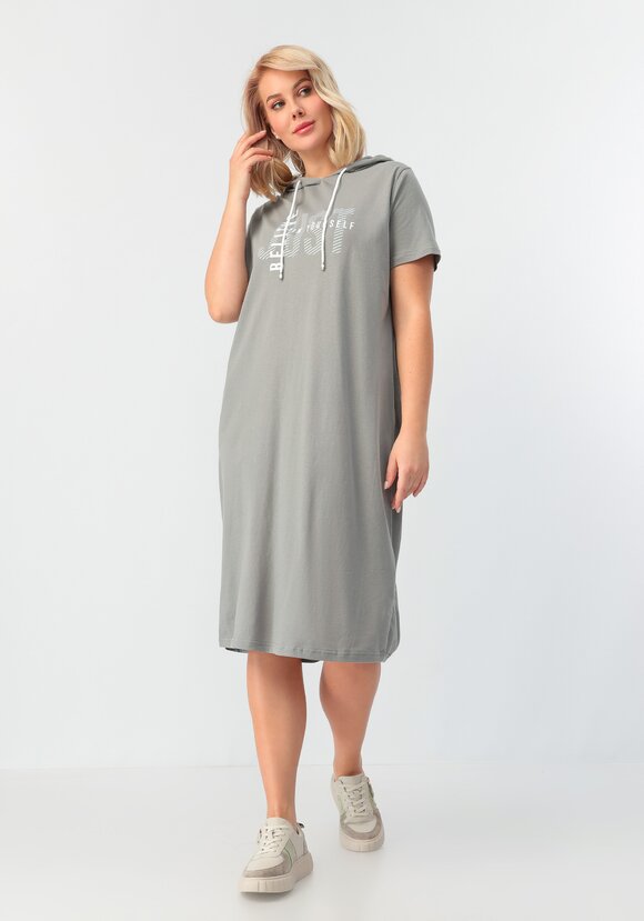 Платье с капюшоном свободного кроя шир.  580, рис. 19