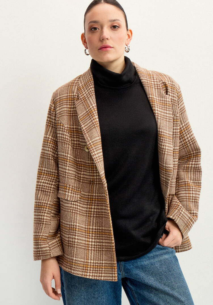 Удлиненная туника с воротником хомут шир.  750, рис. 6