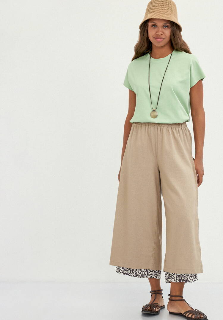 Брюки комбинированные длиной 7/8 шир.  750, рис. 8