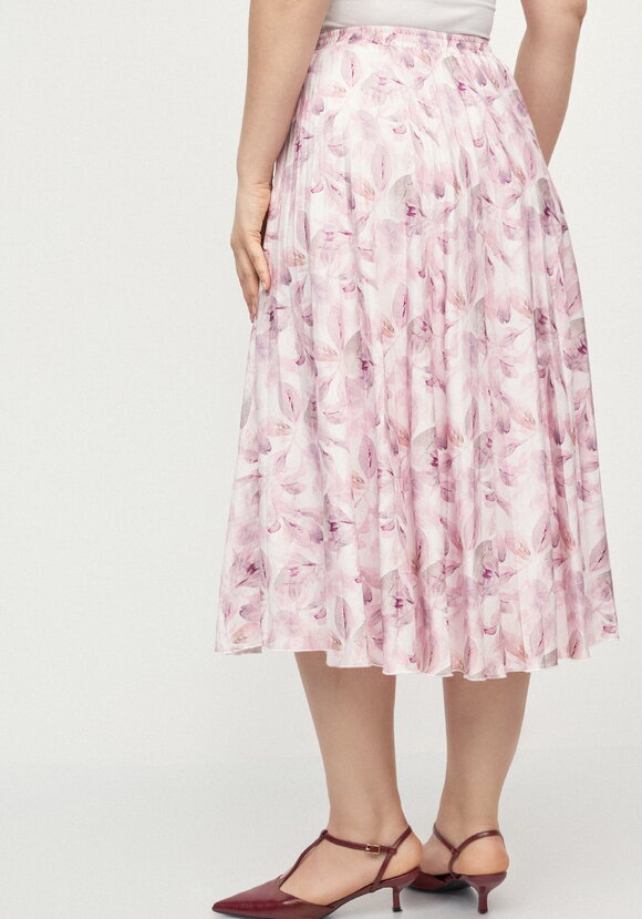 Плессированная юбка с цветочным принтом шир.  580, рис. 11