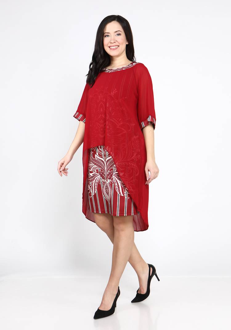 Платье двойка в полоску шир.  750, рис. 4