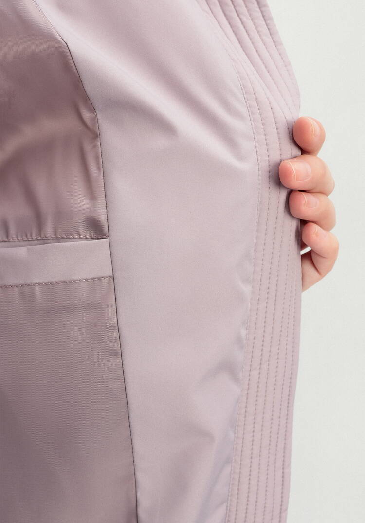 Пуховик с боковыми карманами на молнии шир.  750, рис. 30