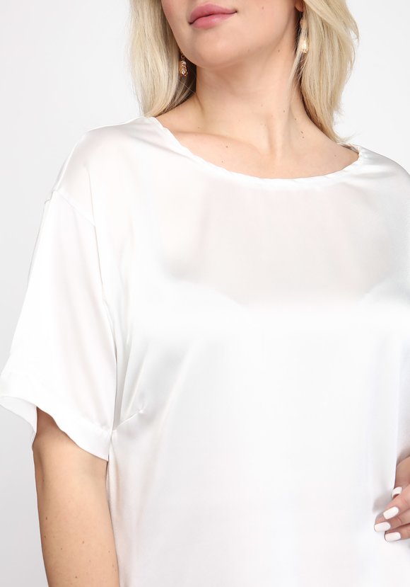 Блуза комфортного свободного кроя шир.  580, рис. 5