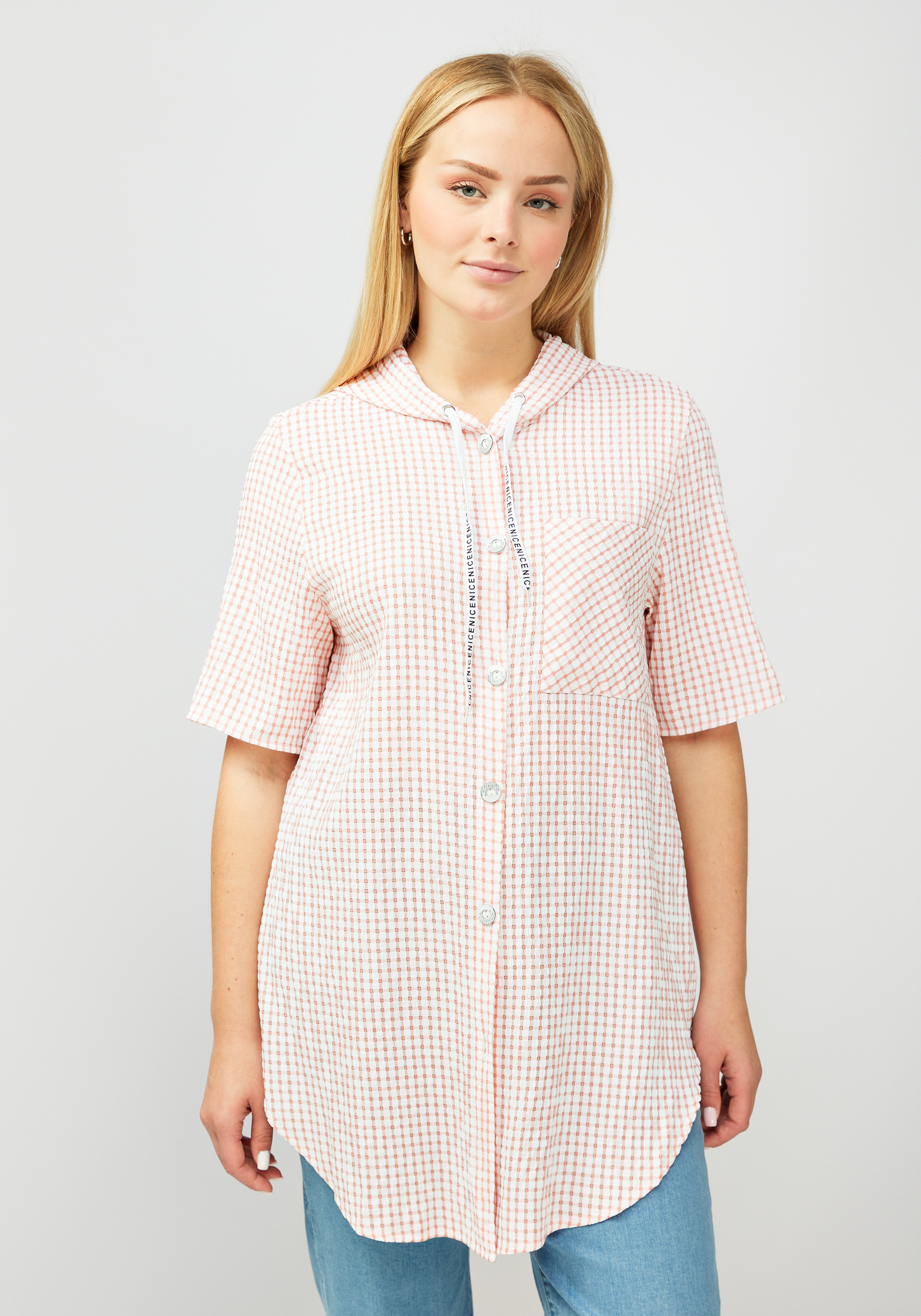 Рубашка женская "Аманда" Unit, цвет розовый, размер 60 - фото 9