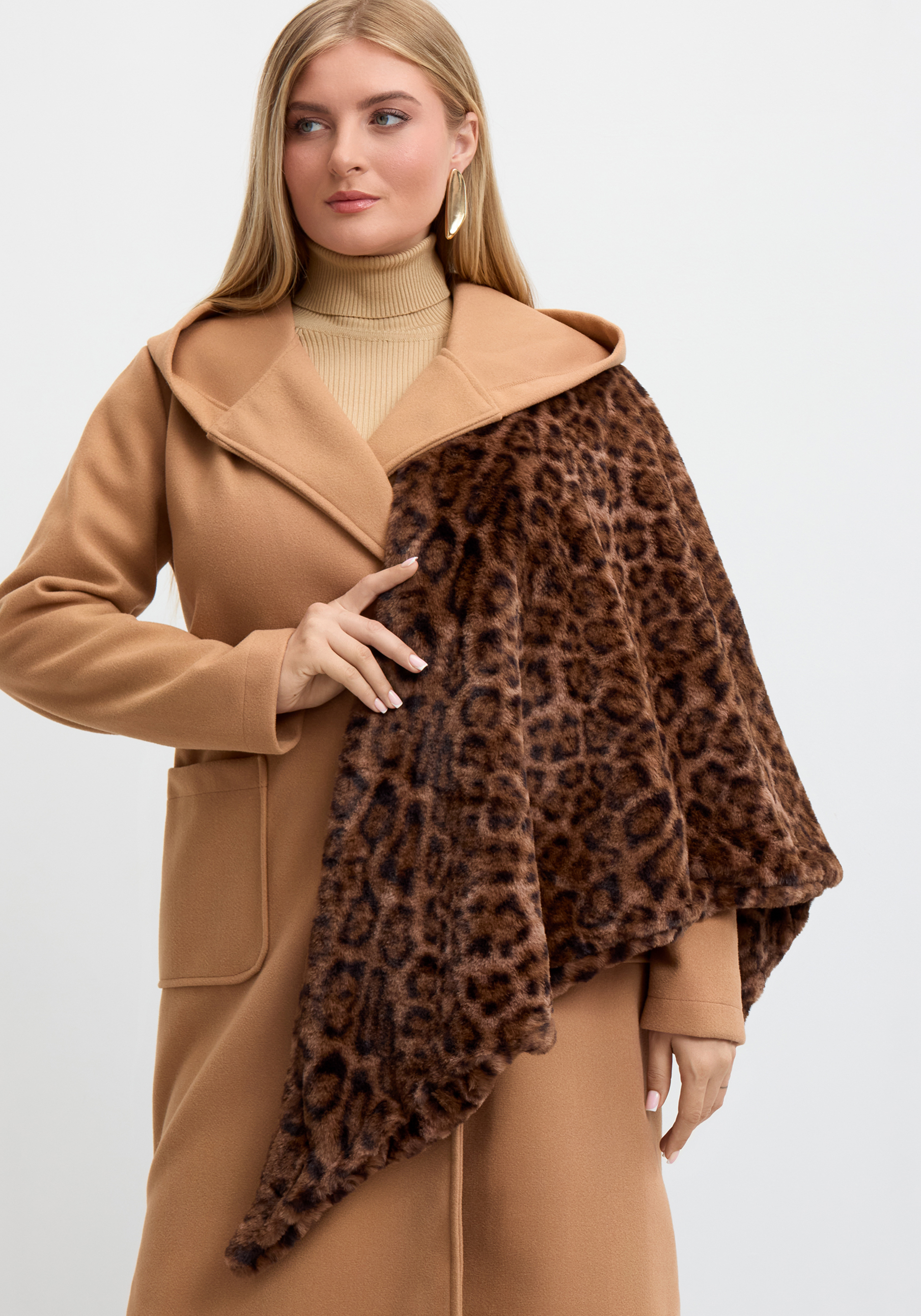 Платок меховой "Леопард"