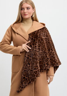 Платок меховой Леопард