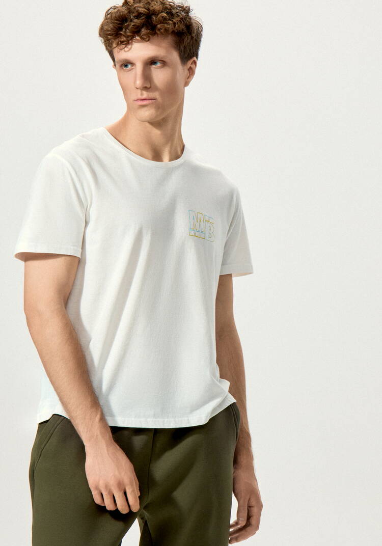 Комплект футболок с лаконичным принтом, 2 шт. шир.  750, рис. 48