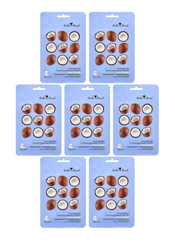 Восстанавливающая маска с кокосом, 7 шт. шир.  580, рис. 1