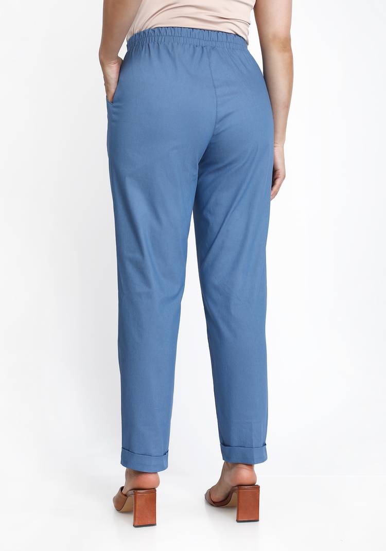 Брюки укороченные полуприлегающего силуэта шир.  750, рис. 6