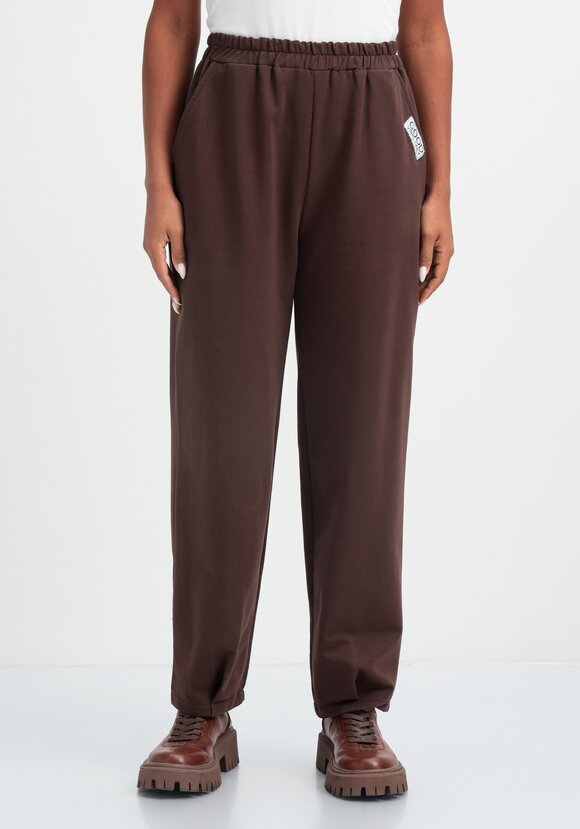 Брюки трикотажные с защипами по низу шир.  580, рис. 20