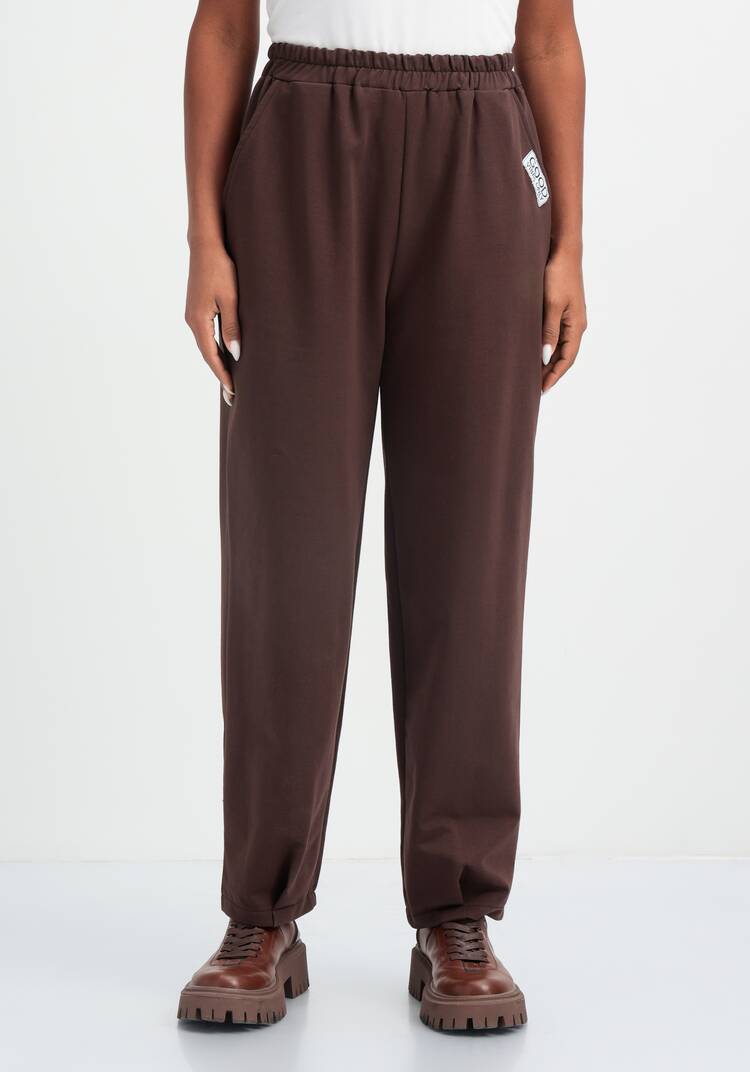 Брюки трикотажные с защипами по низу шир.  750, рис. 20