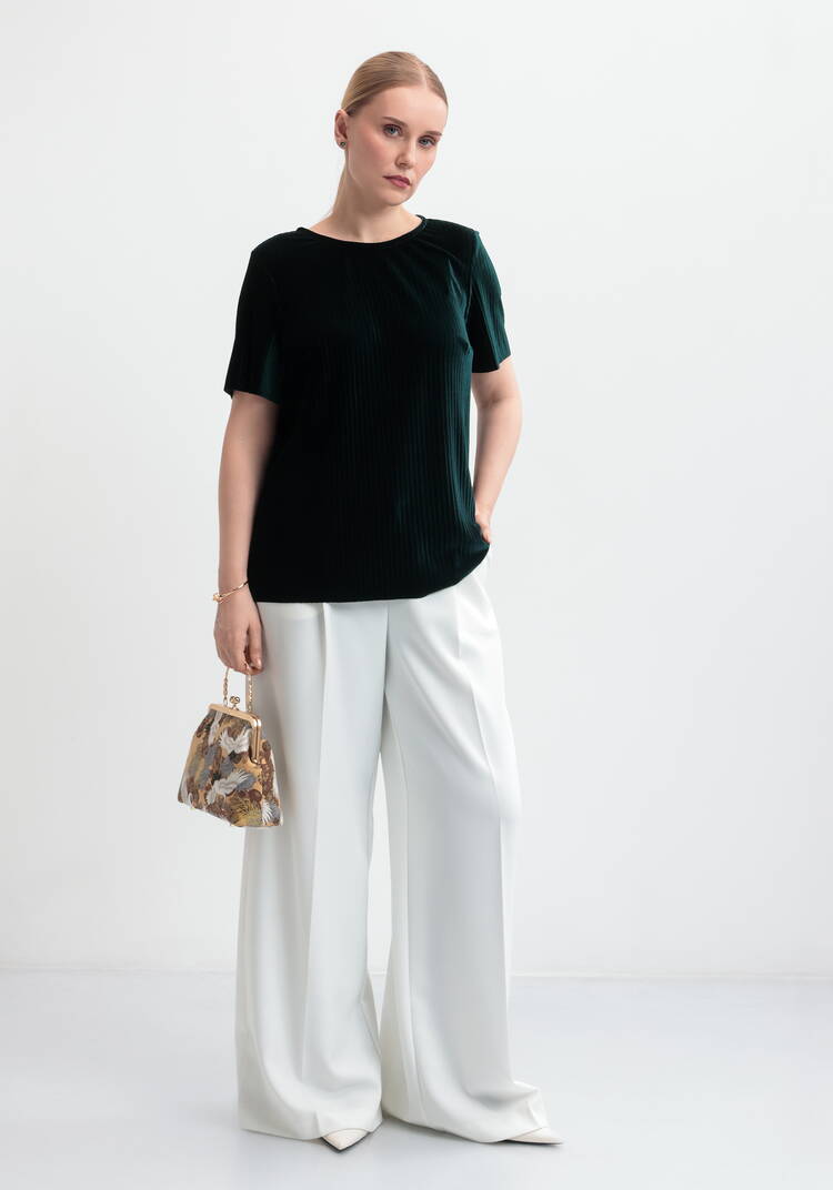 Блуза из плиссированного бархата шир.  750, рис. 7