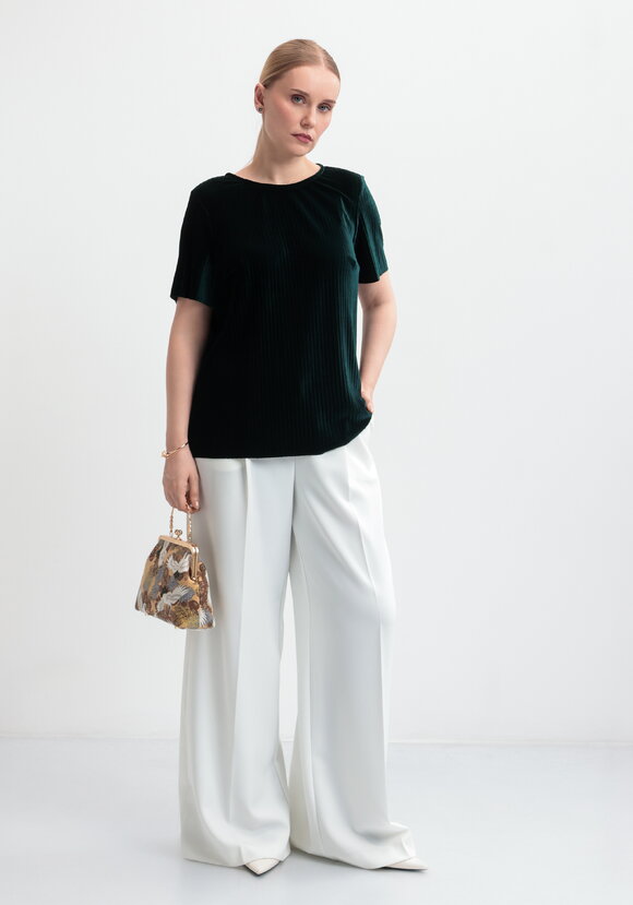 Блуза из плиссированного бархата шир.  580, рис. 7