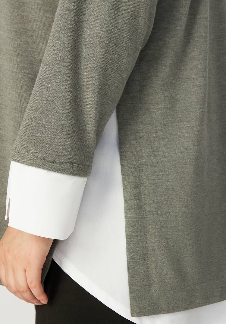 Туника свободная с контрастными вставками шир.  750, рис. 15