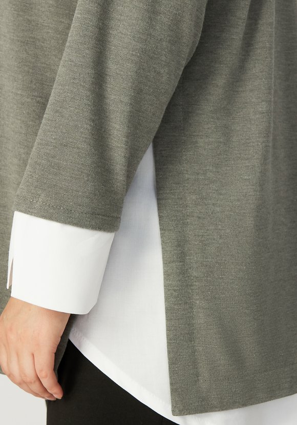 Туника свободная с контрастными вставками шир.  580, рис. 15