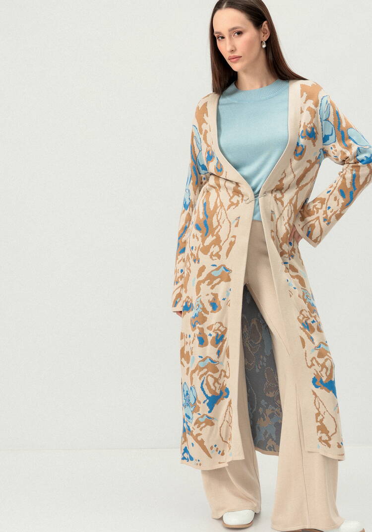 Кардиган с цветочным дизайном шир.  750, рис. 26