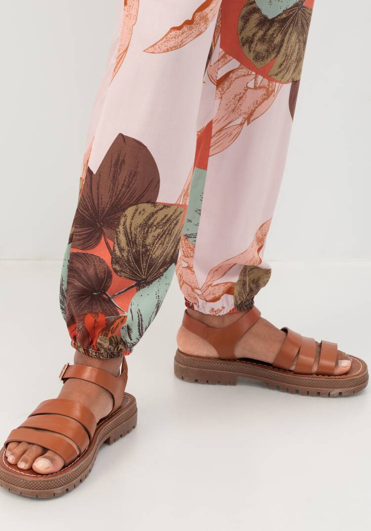 Брюки бананы с цветочным принтом шир.  750, рис. 14