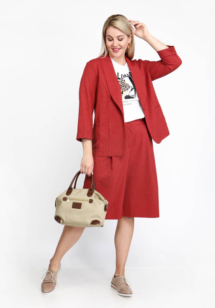 Жакет классический однобортный шир.  750, рис. 18