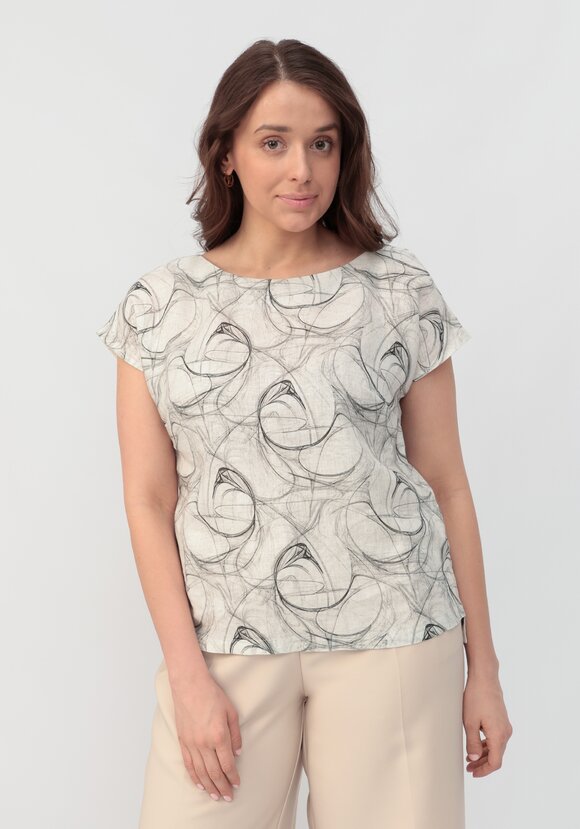 Блуза с удлиненной линией плеча Камилла шир.  580, рис. 19