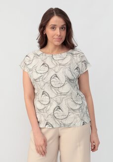 Блуза с удлиненной линией плеча Камилла