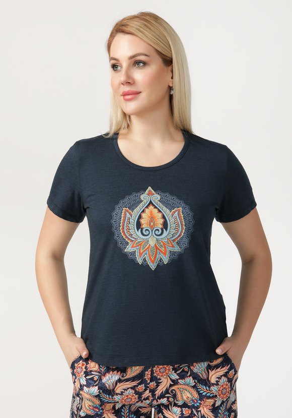 Пижама женская футболка и шорты Лада шир.  580, рис. 2