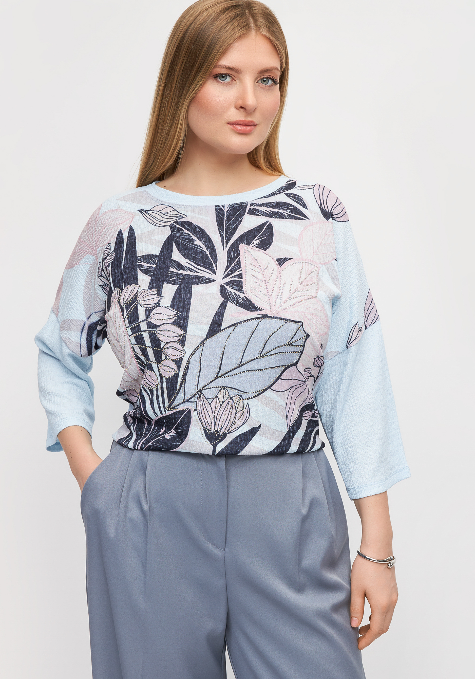Блуза с цветочным принтом "Амелия"