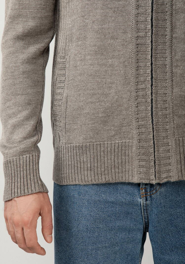 Джемпер-кардиган вязаный на молнии шир.  750, рис. 12