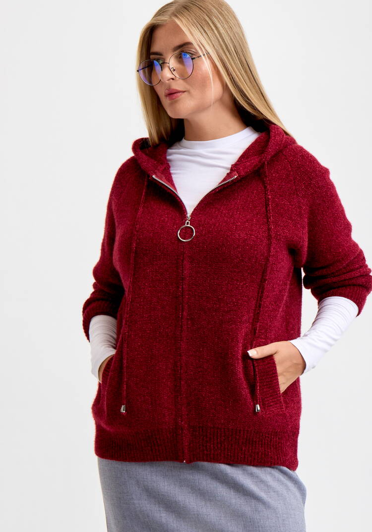 Кардиган на молнии с капюшоном Амели шир.  750, рис. 27