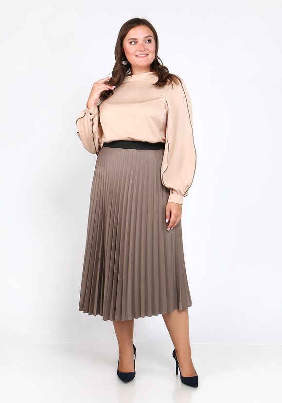 Блуза с рельефными рукавами шир.  580, рис. 5