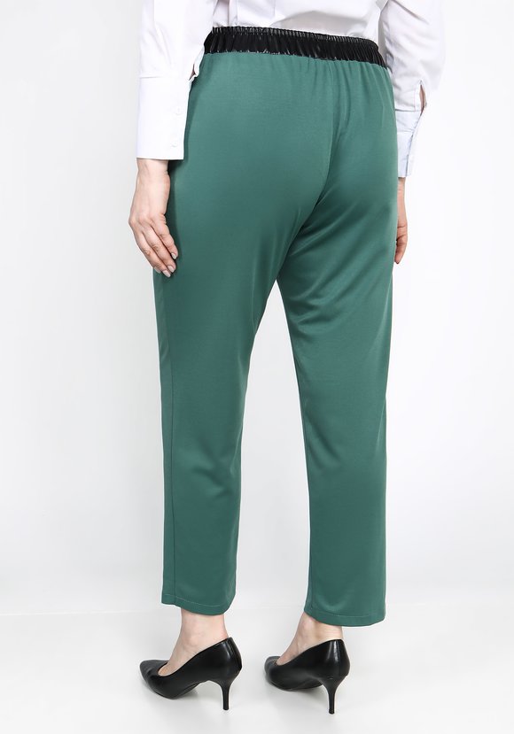 Брюки с поясом из эко-кожи шир.  580, рис. 6