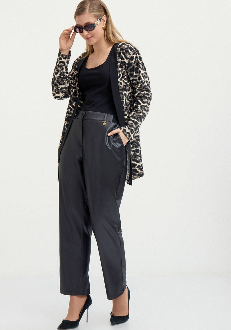 Кардиган с анималистичным пpинтом шир.  750, рис. 7