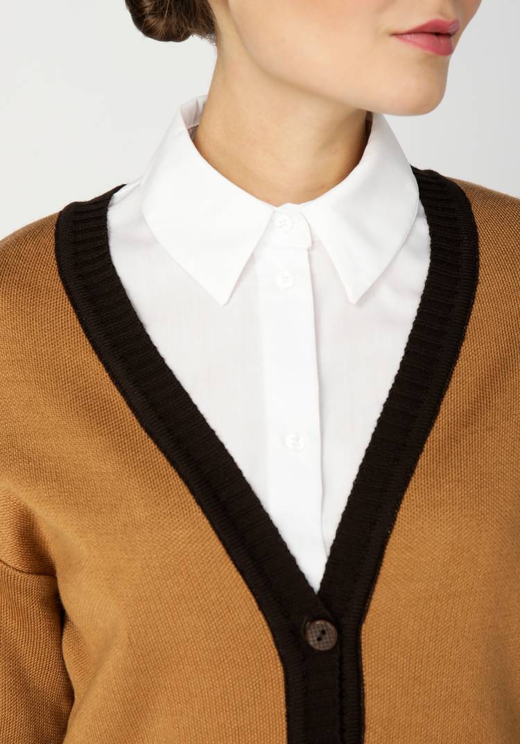 Кардиган с отделкой из метанити шир.  750, рис. 12